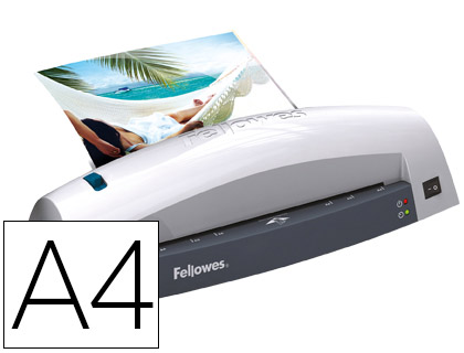 PLASTIFICADORA FELLOWES LUNAR A4 2 RODILLOS HASTA 125 MICRAS