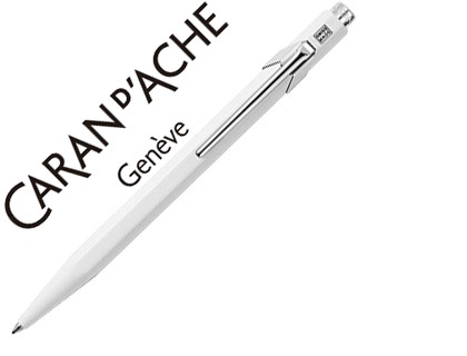 BOLIGRAFO CARAN D'ACHE 849 BLANCO PUNTA MEDIA
