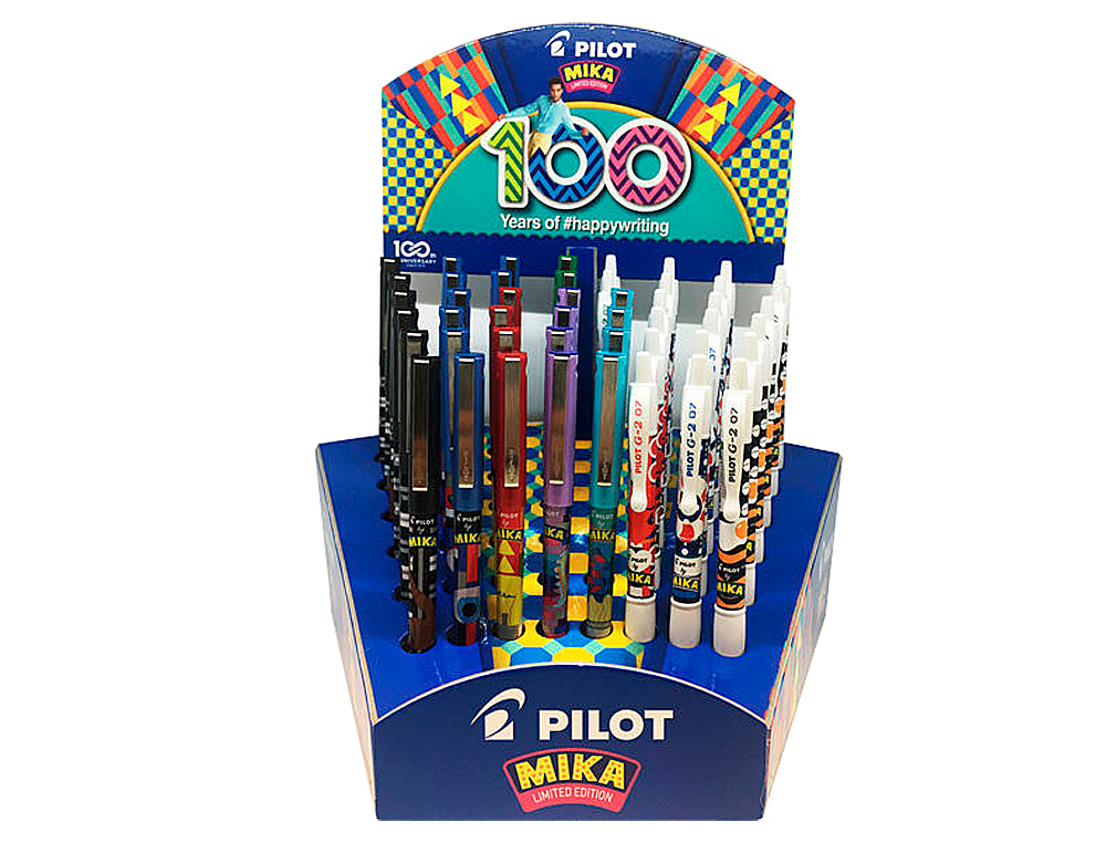 EXPOSITOR PILOT 100 ANIVERSARIO EDICION LIMITADA 48 UNIDADES SURTIDAS V5 + G-2