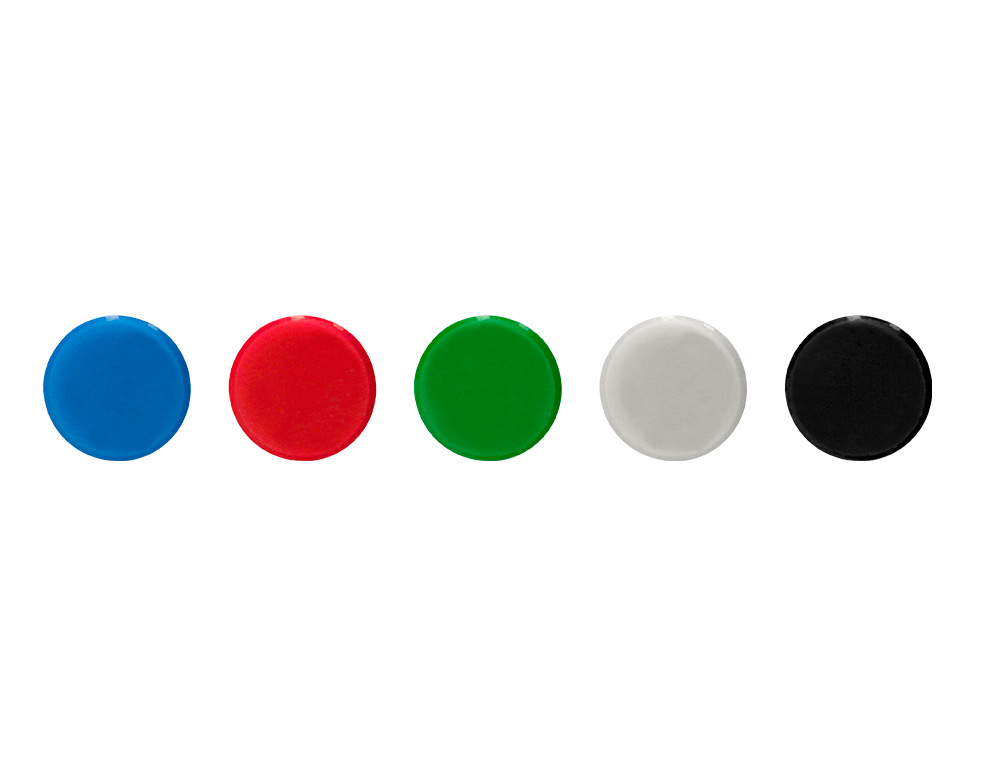 IMANES PARA SUJECION LIDERPAPEL ECOUSE PP RECICLADO PARA PIZARRA MAGNETICA 35 MM CAJA DE 10 UNIDADES