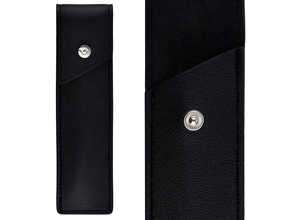 ROLLER Y ESTUCHE BELIUS TURBO ALUMINIO TEXTURA PUNTEADA NEGRO PLATEADO TINTA AZUL CAJA DE DISEO