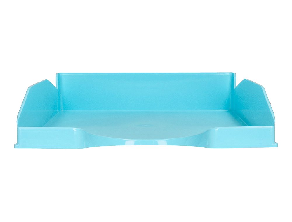 BANDEJA SOBREMESA PLASTICO Q-CONNECT CELESTE OPACO 240X70X340 MM