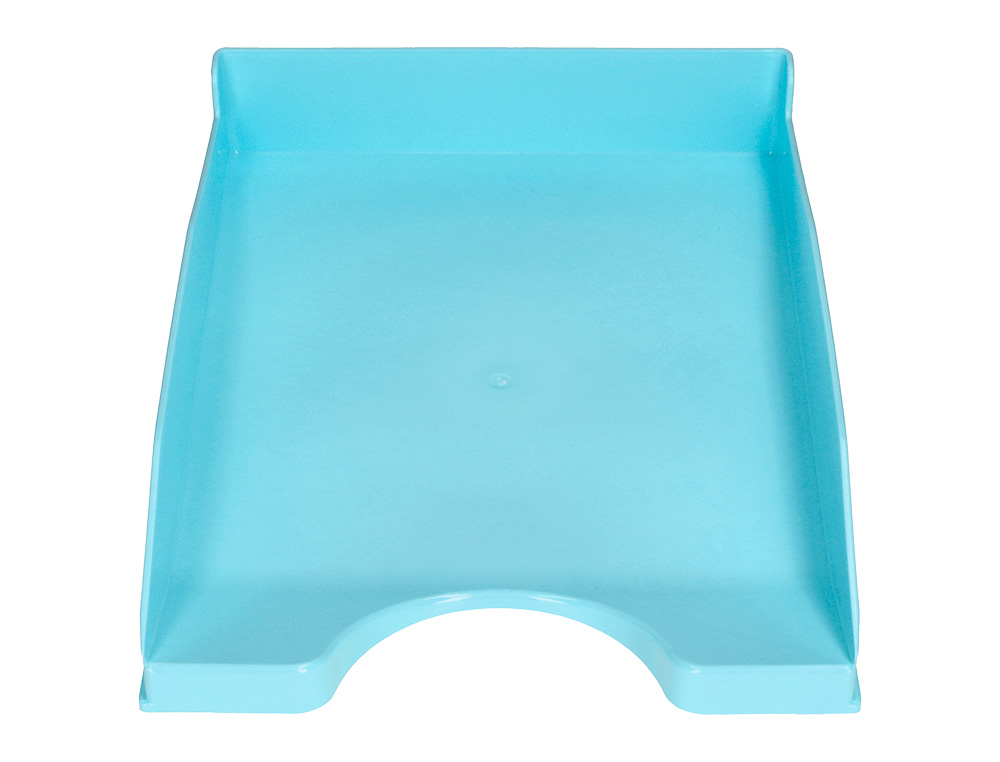 BANDEJA SOBREMESA PLASTICO Q-CONNECT CELESTE OPACO 240X70X340 MM