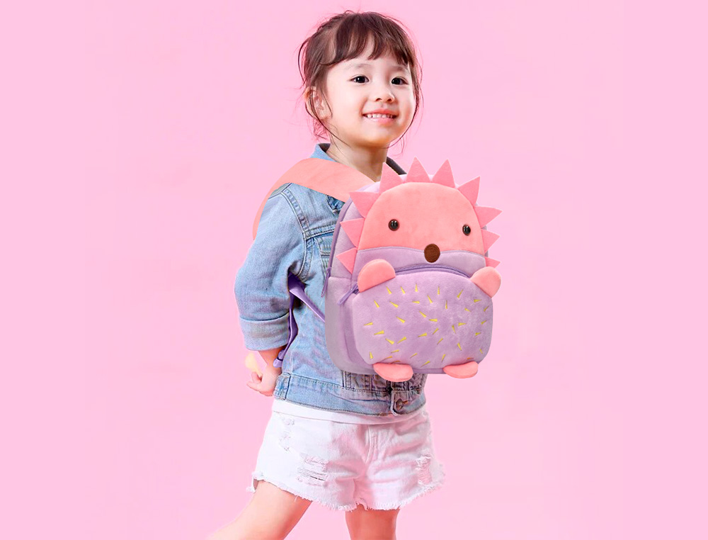 MOCHILA PREESCOLAR LIDERPAPEL PELUCHE INFANTIL ERIZO 260X100X240 MM