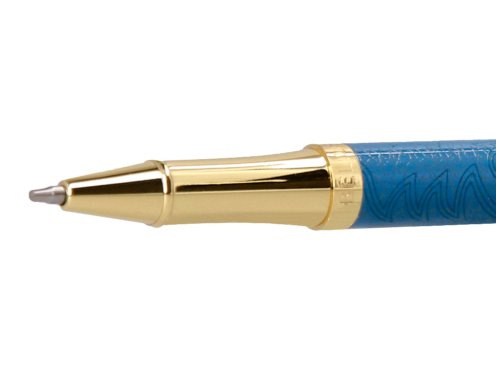 ROLLER BELIUS WILD WEST ALUMINIO COLOR AZUL MARINO DORADO TINTA COLOR NEGRO CAJA DE DISEÑO