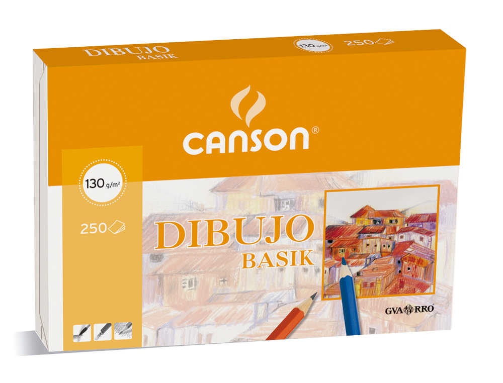 PAPEL DIBUJO BASIK 23X32.5 CM 130 GR SIN RECUADRO