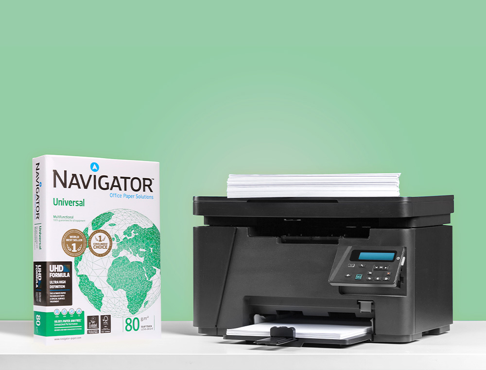 PAPEL FOTOCOPIADORA NAVIGATOR DIN A4 80 GRAMOS PAQUETE DE 500 HOJAS