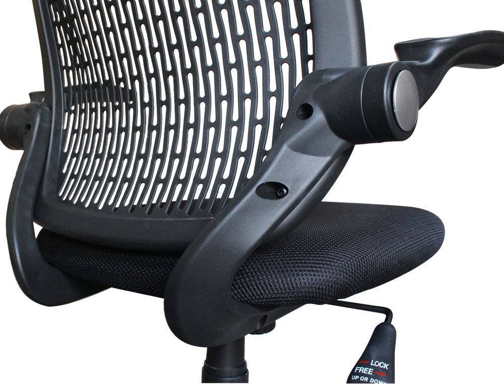 SILLA DE DIRECCION Q-CONNECT CON RESPALDO ALTO REGULABLE ALTURA 940+100MM ALTO 480MM ANCHO Y 510 MM DE PROF NEGRA