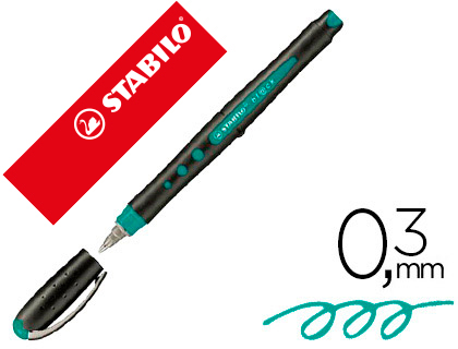 ROTULADOR STABILO ROLLER BALL BL@CK 0,3 MM TURQUESA