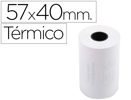ROLLO SUMADORA EXACOMPTA TERMICO 57 MM X 40 MM 55 G/M2 SIN BISFENOL A