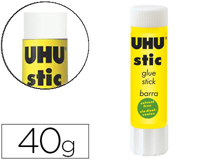 PEGAMENTO UHU EN BARRA 40 GR UNIDAD